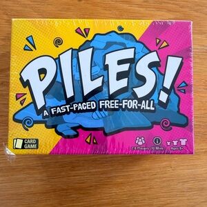 🎮 PILES! Card Game – Fast-Paced Family Party Game (2–8 Players)